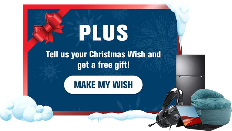 PLUS Tell us your Christmas Wish and get a free gift!