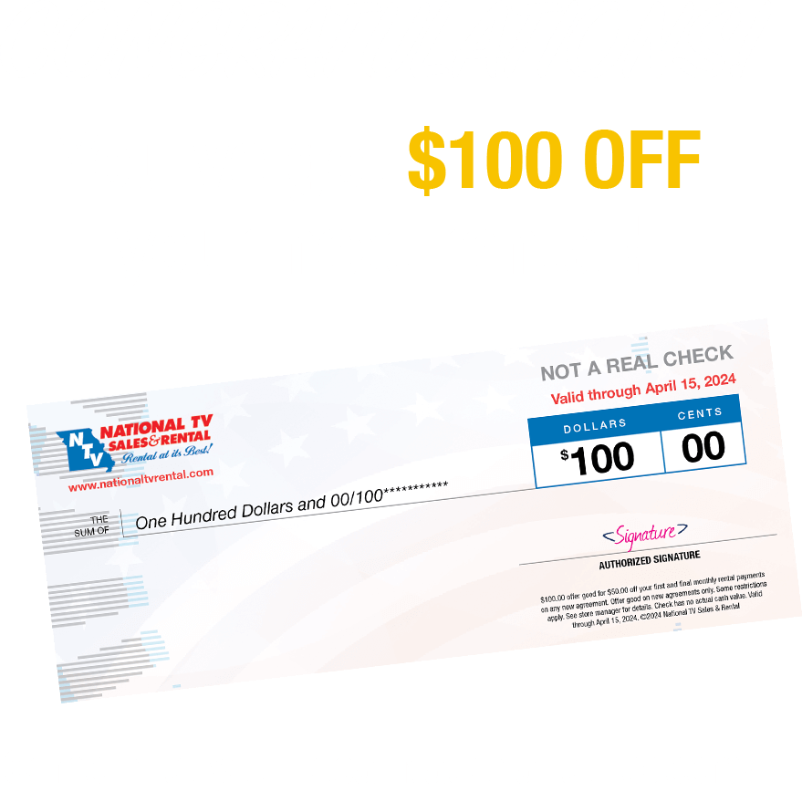 Rent To Own Electronics Rentals at National Rent To Own Stores