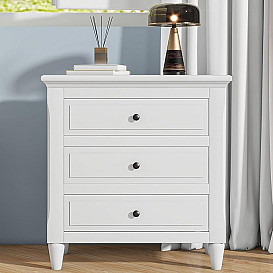                                                              							41" WHITE TANYA 3 DRAWER ACCENT TAB...
                                                            						 
