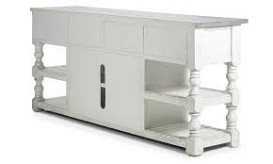 80" GRAY ANISTON 2 DOOR 2 SHELF CON...