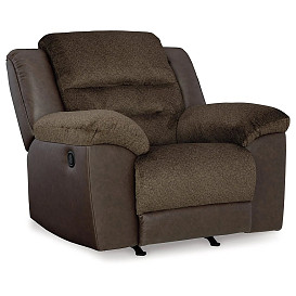 DORMAN TWO-TONE BROWN RECLINING CHA...