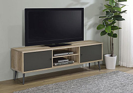 71" PINE/GRY CONSOLE