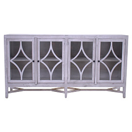 80" WHITE SELENA 4 DOOR CONSOLE
