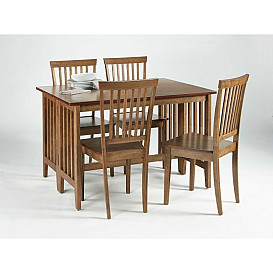                                                              							5PC DROP LEAF DINING SET W/4 CHAIRS
                                                            						 