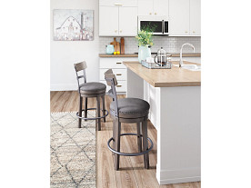 X2 CAITBROOK GRY BARSTOOLS
