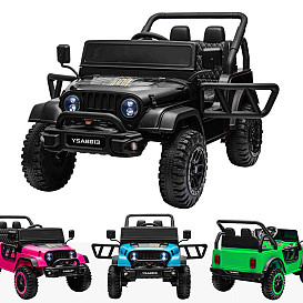 BLACK JEEP 12V RIDE ON 70LB LIMIT
