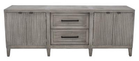105" GRAY WARREN 4 DOOR 2 DRAWER CO...