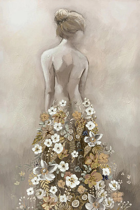                                                              							56X84 CANVAS GOLD TO WHITE
                                                            						 