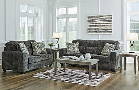 LONOKE GUNMETAL STATIONARY SOFA & LOVE