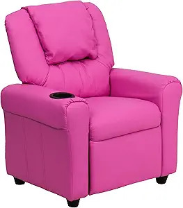                                                              							KIDS RECLINER W/CUP PINK CAMO
                                                            						 