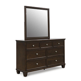 4PC DANABRIN DRESSER MIRROR X2 NIGHT STANDS